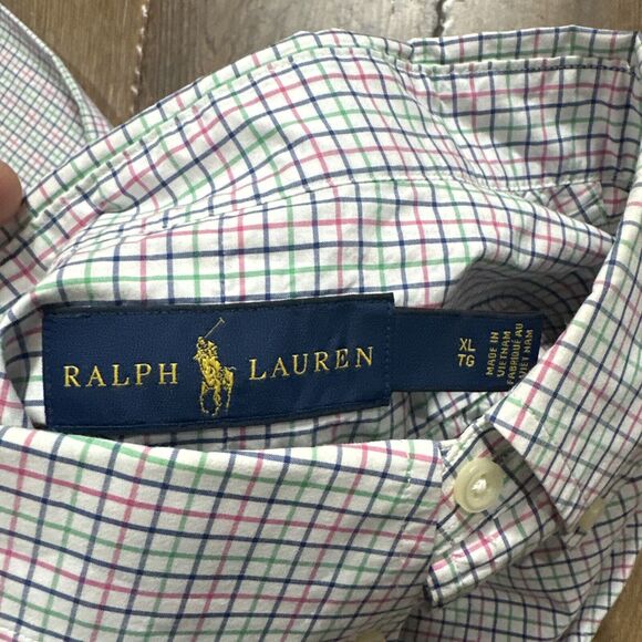 Polo Ralph Lauren Men’s Button Up Long Sleeve /Plaid Classic Fit Size XL - Picture 9 of 12